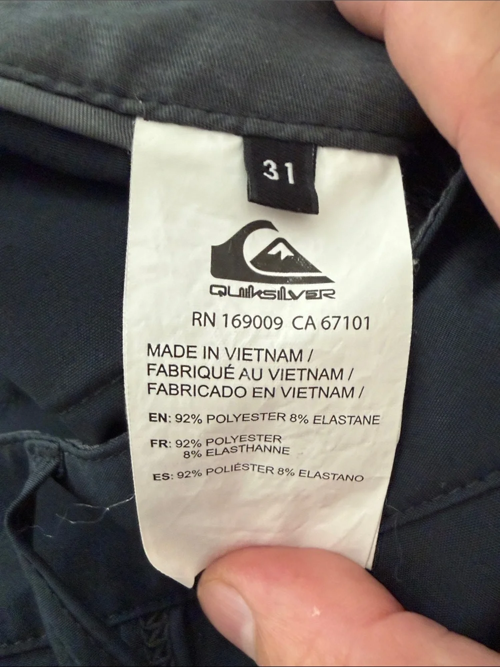 Men's Quiksilver Dry Flight Shorts - Navy